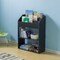 Basicwise Black Modern Wooden Storage Bookcase with Shelf, Playroom Bedroom Living and Office QI004151.BK - alternate 5